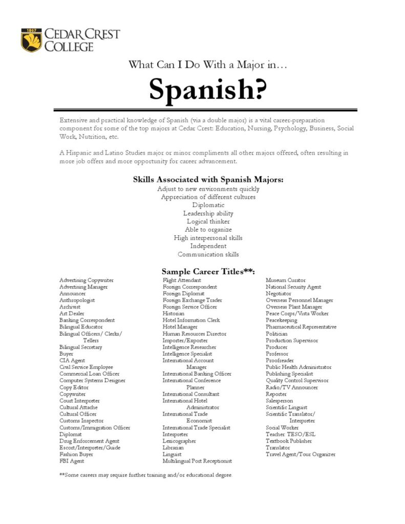 What Can I Do With A Spanish Degree 791x1024 