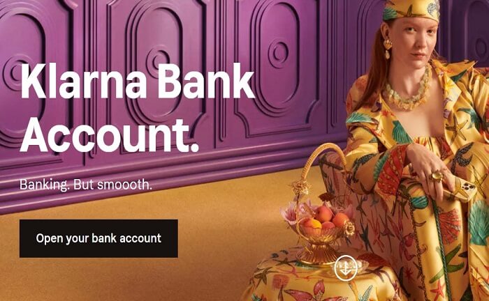 klarna bank account