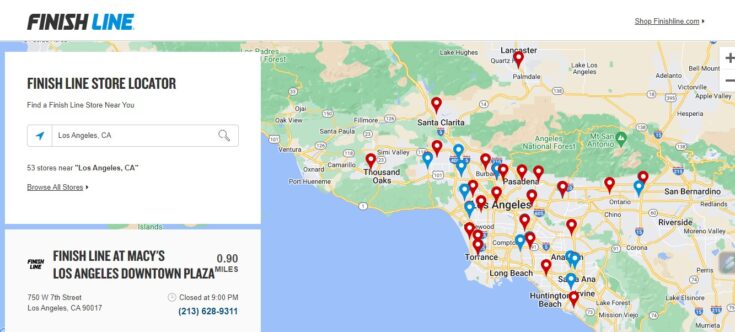 Finish Line Near Me Phone Number