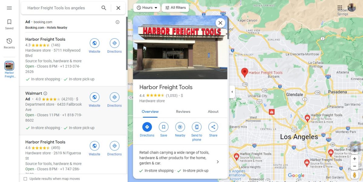 How to find the nearest Harbor Freight locations - Google Maps