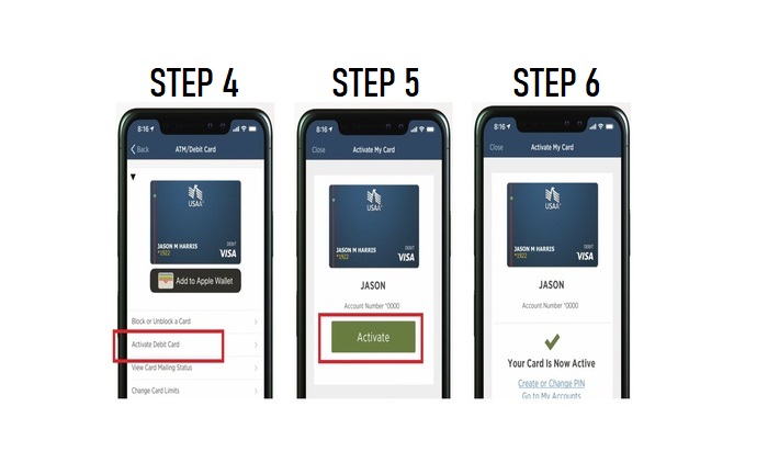 usaa debit card activate mobile app