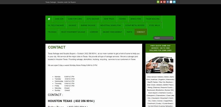 texas salvage and surplus buyers