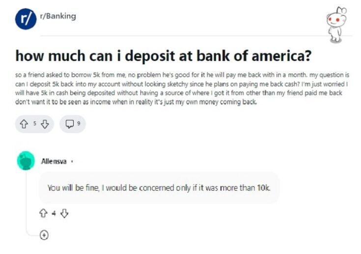 deposit bofa reddit
