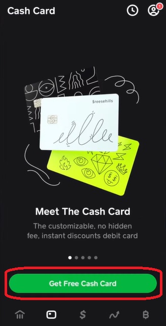 Cash App home page