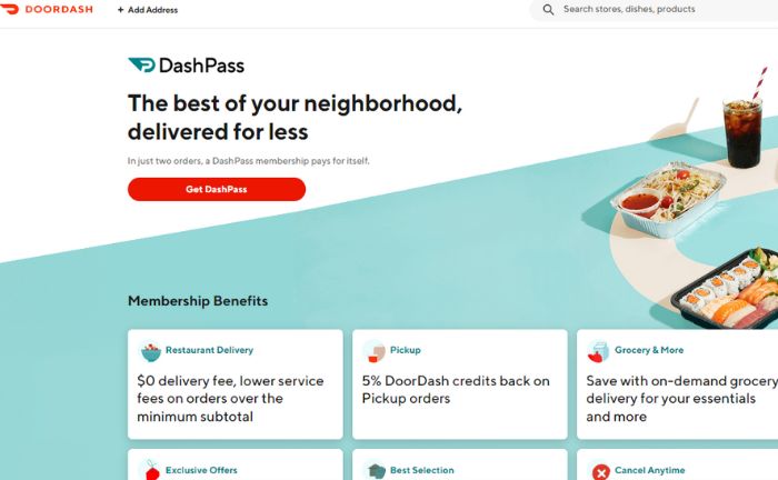  DashPass, the DoorDash Premium 