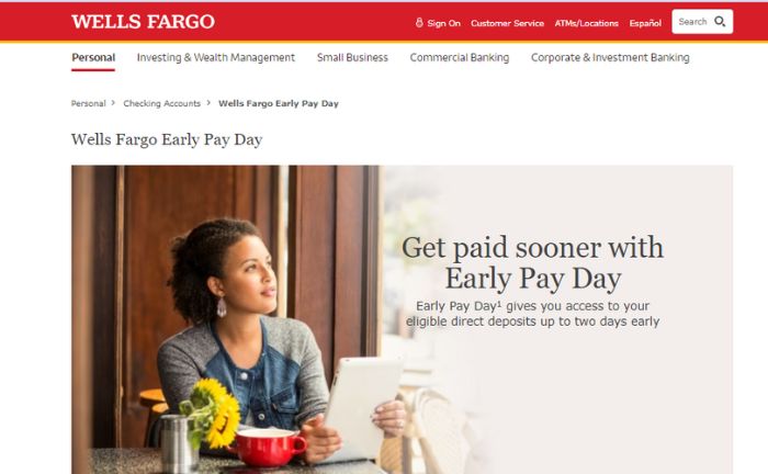  Early PayDay Wells Fargo