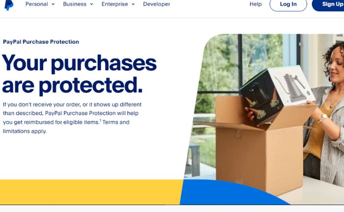 purchase protection paypal program 